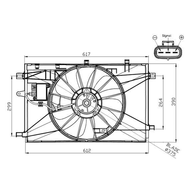NRF Engine Cooling Radiator Fan 47937A - image 5