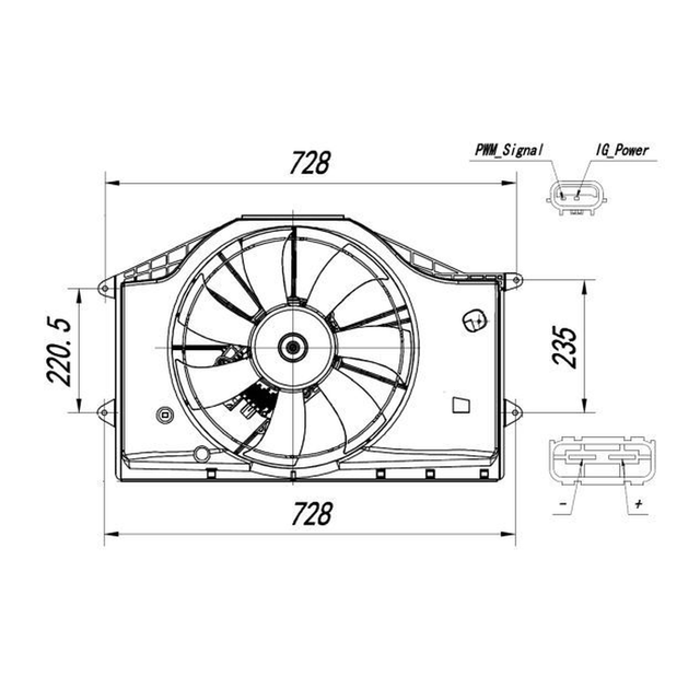 NRF Engine Cooling Radiator Fan 47939A - image 5
