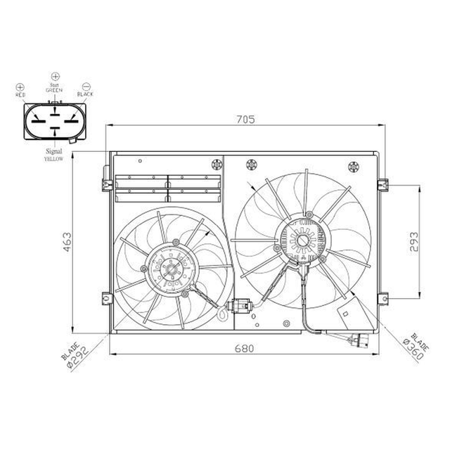 NRF Engine Cooling Radiator Fan 47941B - image 5