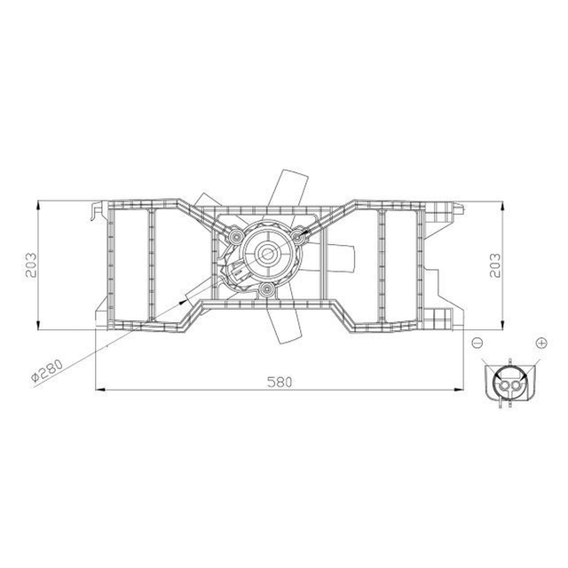 NRF Engine Cooling Radiator Fan 47944A - image 5
