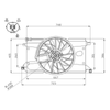 NRF Engine Cooling Radiator Fan 47961A thumbnail