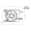 NRF Engine Cooling Radiator Fan 47966A thumbnail