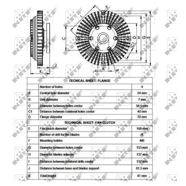 NRF Radiator Fan Clutch 49526A - image 5