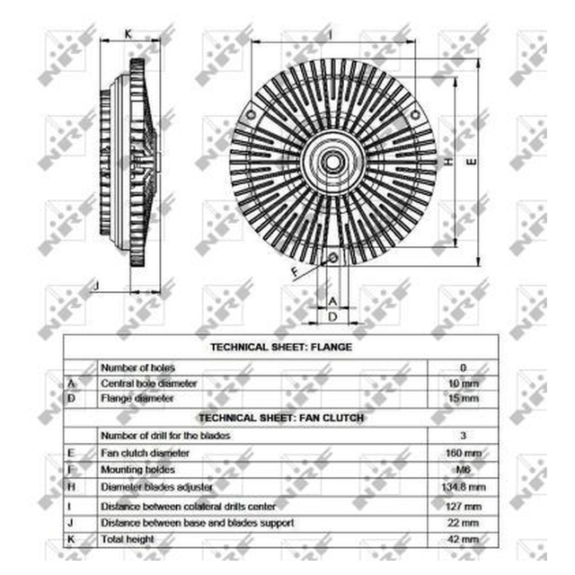 NRF Radiator Fan Clutch 49536A - image 5