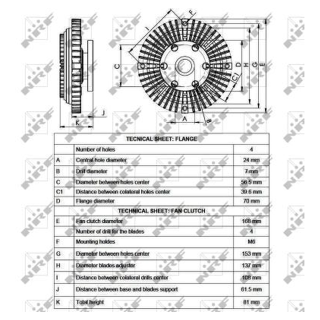 NRF Radiator Fan Clutch 49546A - image 5
