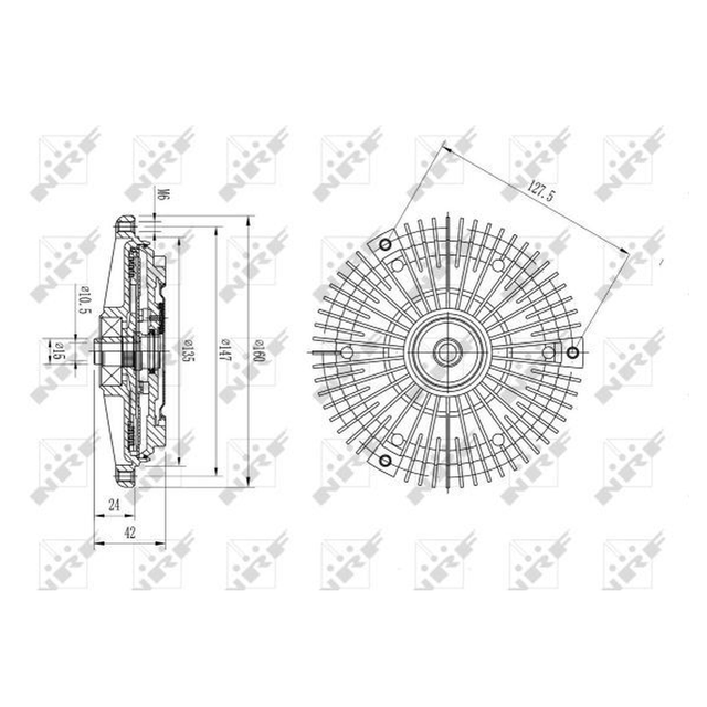NRF Radiator Fan Clutch 49575A - image 5