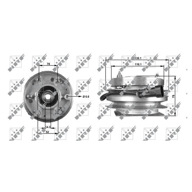 NRF Radiator Fan Clutch 49703A - image 5