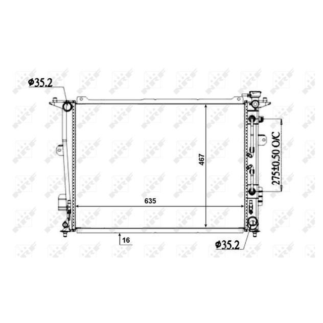 NRF Engine Cooling Radiator 50135A - image 5