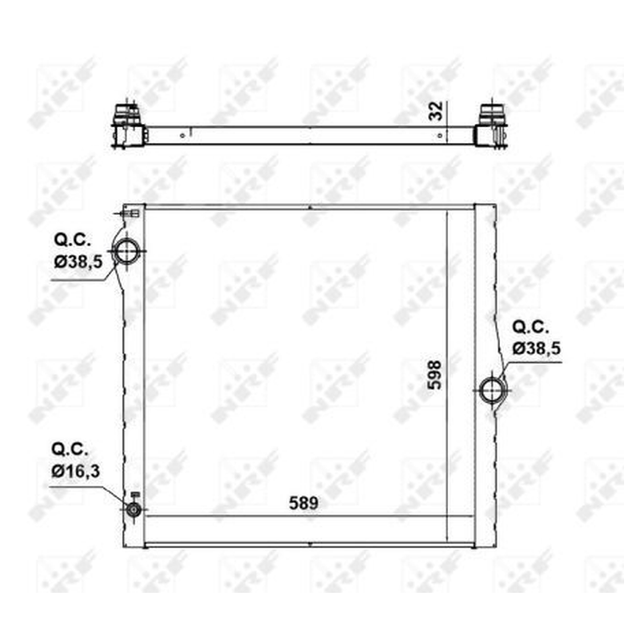 NRF Engine Cooling Radiator 50139A - image 5