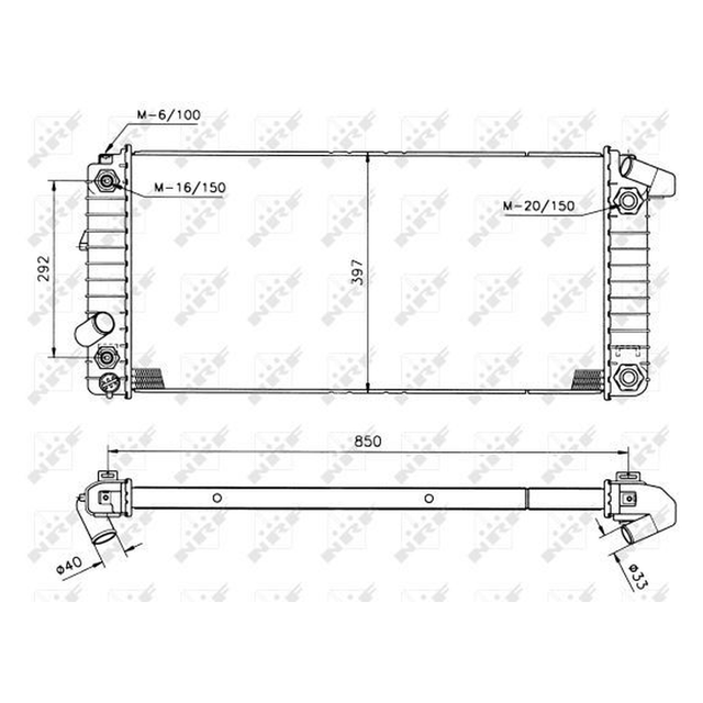 NRF Engine Cooling Radiator 50208B - image 5