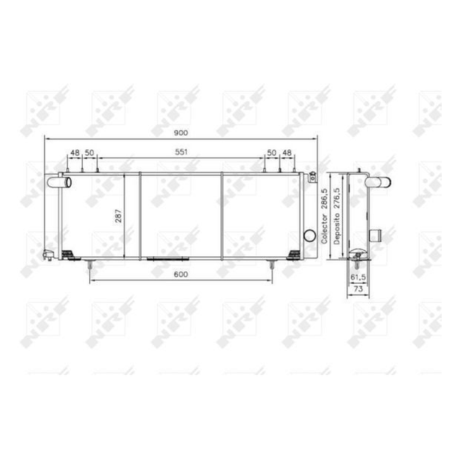 NRF Engine Cooling Radiator 50231C - image 5