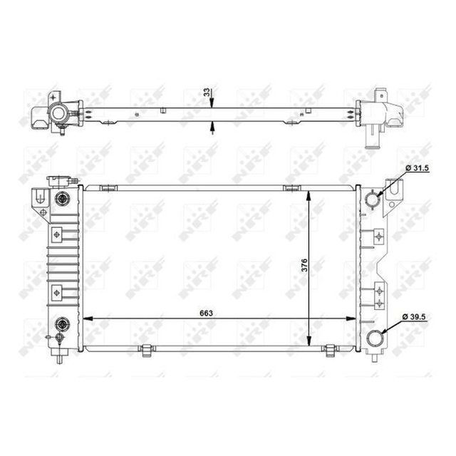 NRF Engine Cooling Radiator 50238A - image 5