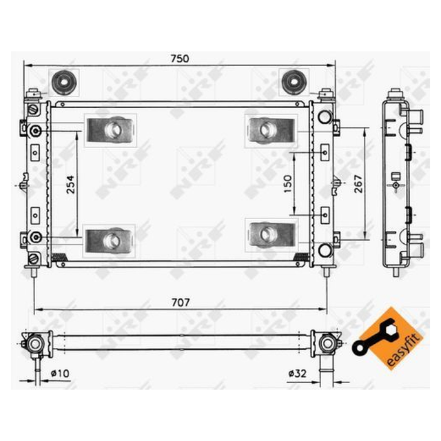 NRF Engine Cooling Radiator 50232B - image 5
