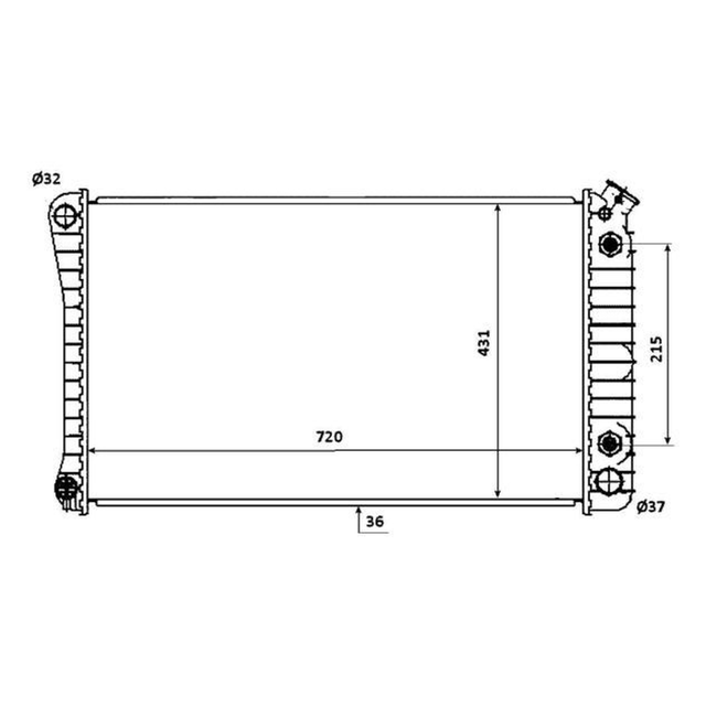 NRF Engine Cooling Radiator 50247A - image 5