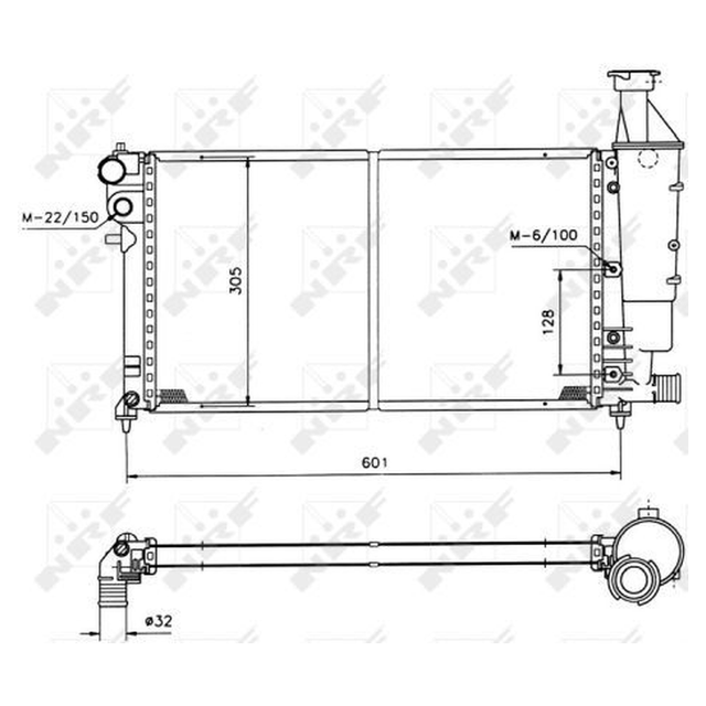 NRF Engine Cooling Radiator 50421A - image 5