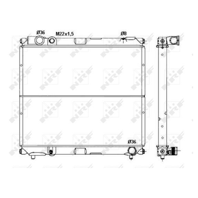 NRF Engine Cooling Radiator 50433A - image 5