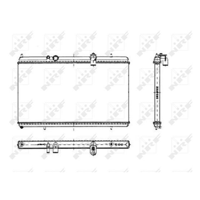 NRF Engine Cooling Radiator 50444A - image 5