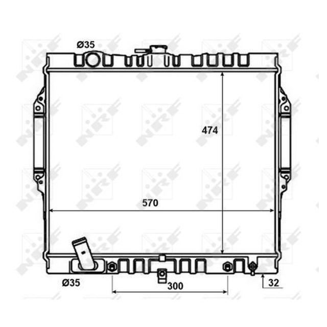 NRF Engine Cooling Radiator 50449A - image 5