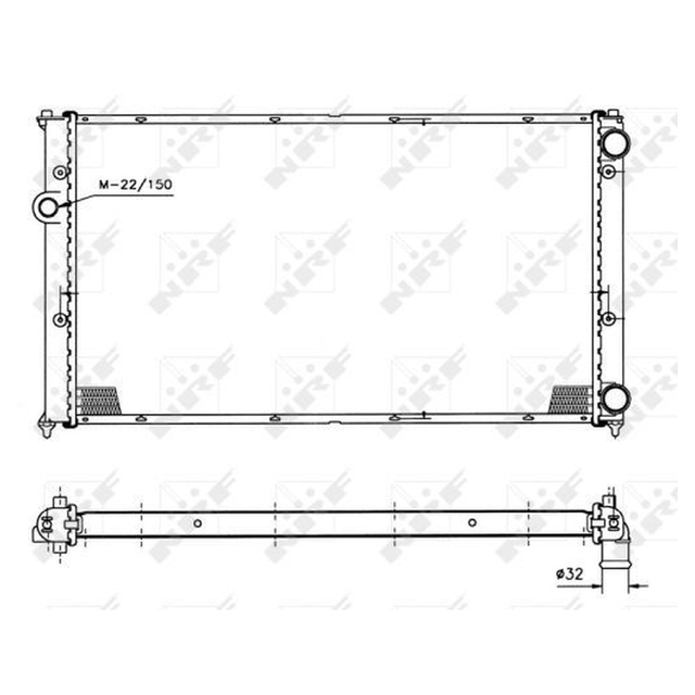 NRF Engine Cooling Radiator 50458A - image 5