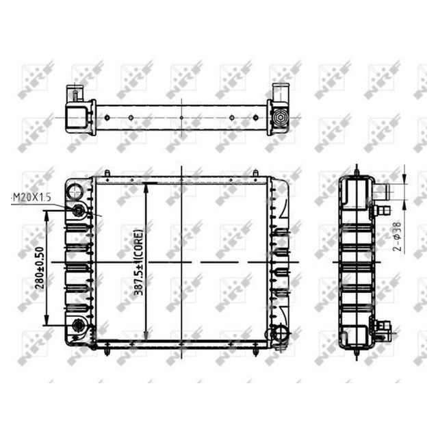 NRF Engine Cooling Radiator 50477A - image 5