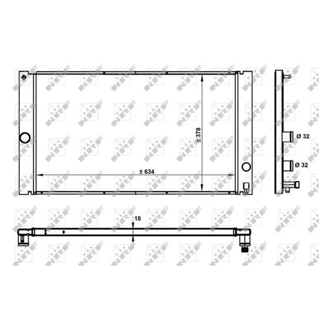 NRF Engine Cooling Radiator 50478A - image 5