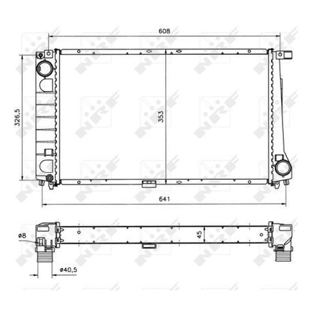NRF Engine Cooling Radiator 51568A - image 5