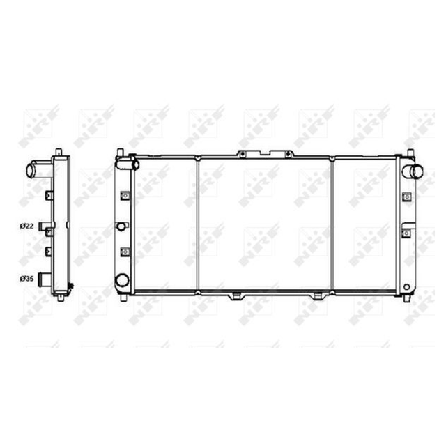 NRF Engine Cooling Radiator 52121A - image 5