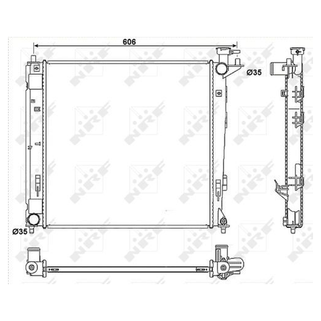 NRF Engine Cooling Radiator 53054A - image 5