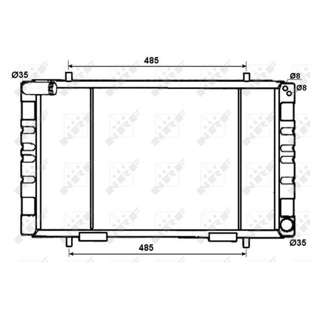 NRF Engine Cooling Radiator 53070A - image 2