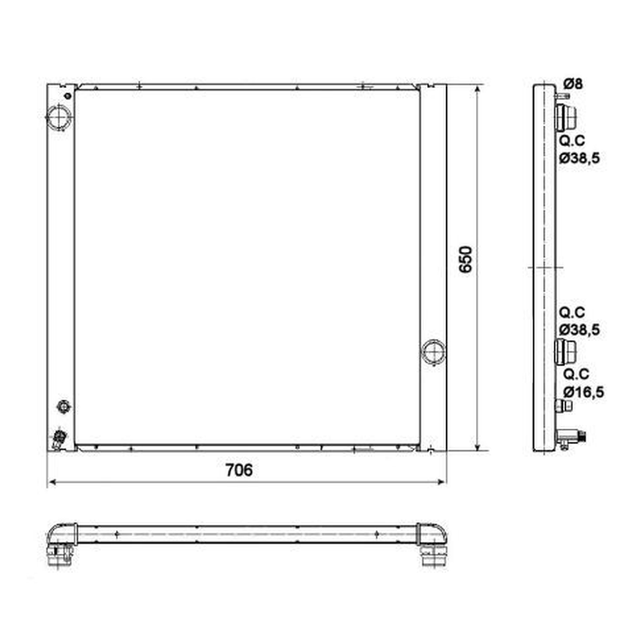 NRF Engine Cooling Radiator 53099A - image 5