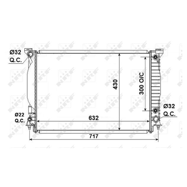 NRF Engine Cooling Radiator 53190A - image 5