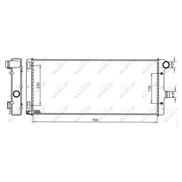 NRF Engine Cooling Radiator 53228B - image 5