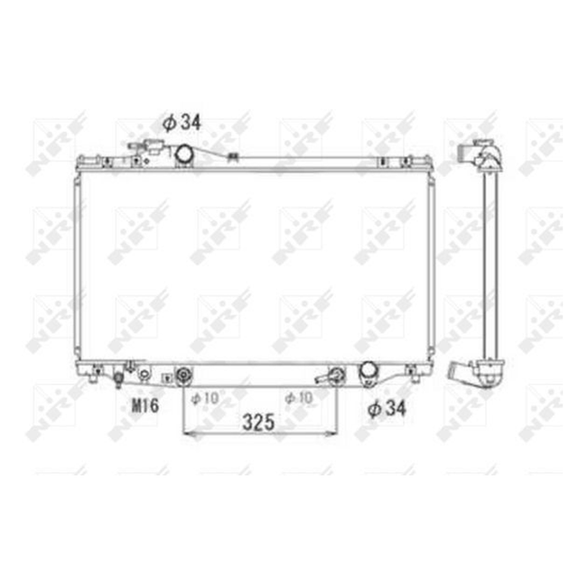 NRF Engine Cooling Radiator 53710A - image 5