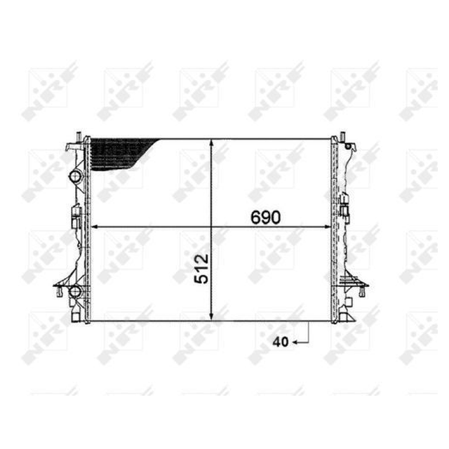 NRF Engine Cooling Radiator 53820A - image 5