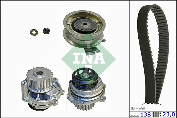 INA Timing Belt Kit & Water Pump 530017131 - image 2