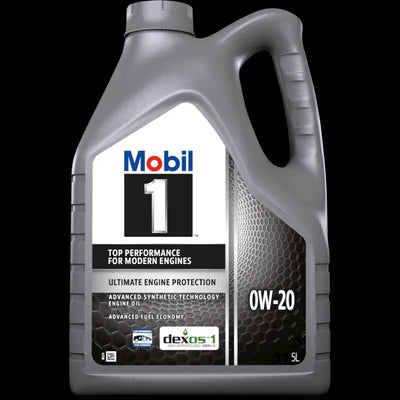 Mobil 1 0W-20 Engine Oil Full Synthetic 5L - tradevehicleparts.co.uk