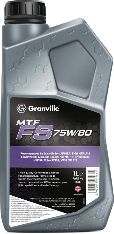 Granville Mtf 75W80 Gear Oil 1L 1586B - image 2