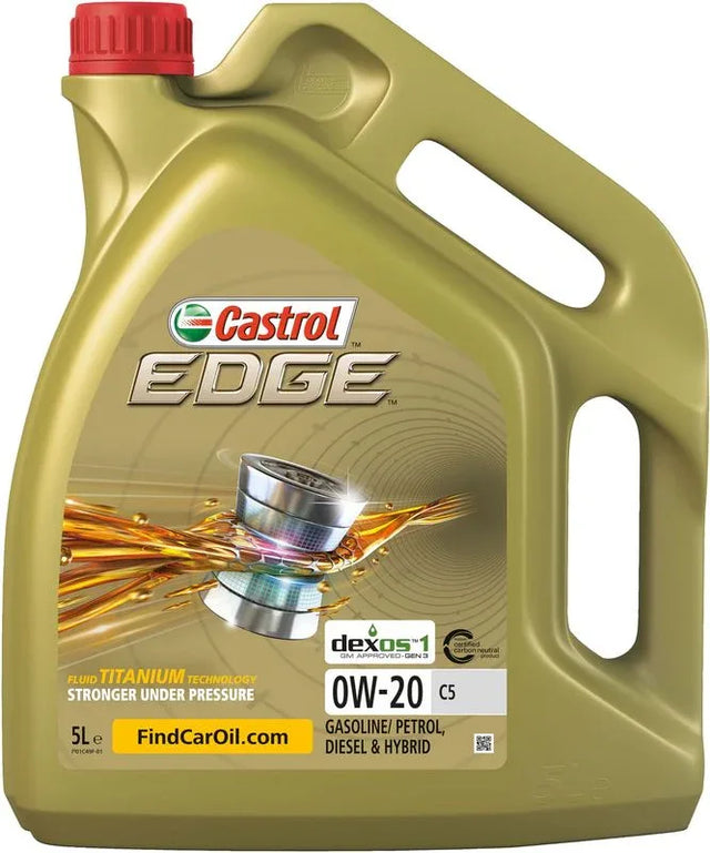 Castrol EDGE 0W 20 C5 Fully Synthetic Engine Oil 5L 15CC96 - image 2