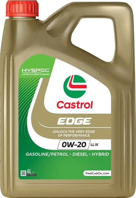 Castrol EDGE 0W-20 LL IV Fully Synthetic Engine Oil 4L - tradevehicleparts.co.uk