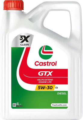 Castrol GTX 5W-30 C4 Fully Synthetic Engine Oil 4L - tradevehicleparts.co.uk