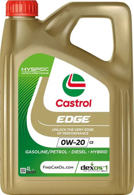 Castrol EDGE 0W-20 C5 Fully Synthetic Engine Oil 4L - tradevehicleparts.co.uk