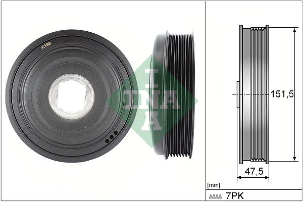 INA Crankshaft Pulley (tvd) 544013610 - image 2
