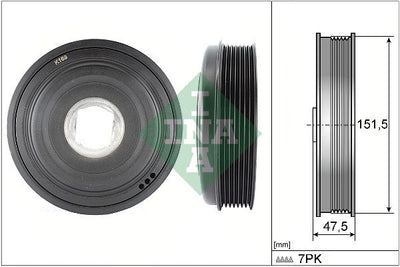 INA Crankshaft Pulley (tvd) 544013610