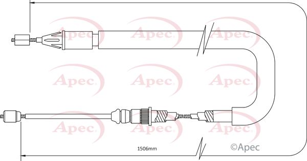 Apec Handbrake Cable CAB1385 - image 2