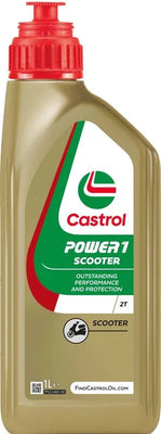 Castrol POWER 1 Scooter 2T Fully Synthetic Engine Oil 1L - tradevehicleparts.co.uk