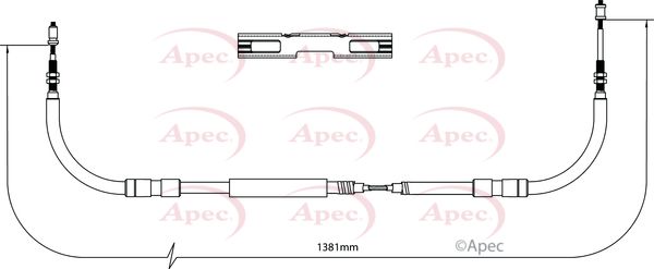 Apec Handbrake Cable CAB1223 - image 2