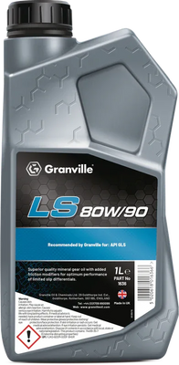 Granville Ls80W90 Mineral Gear Oil 1L 1636A - tradevehicleparts.co.uk