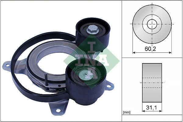 INA Drive Belt Tensioner Pulley 534081410 - image 2