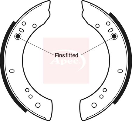 Apec Brake Shoes Set SHU271 - image 2