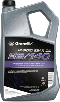 Granville 85W140 Multigrade Min Gear Oil 5L 1716B - tradevehicleparts.co.uk